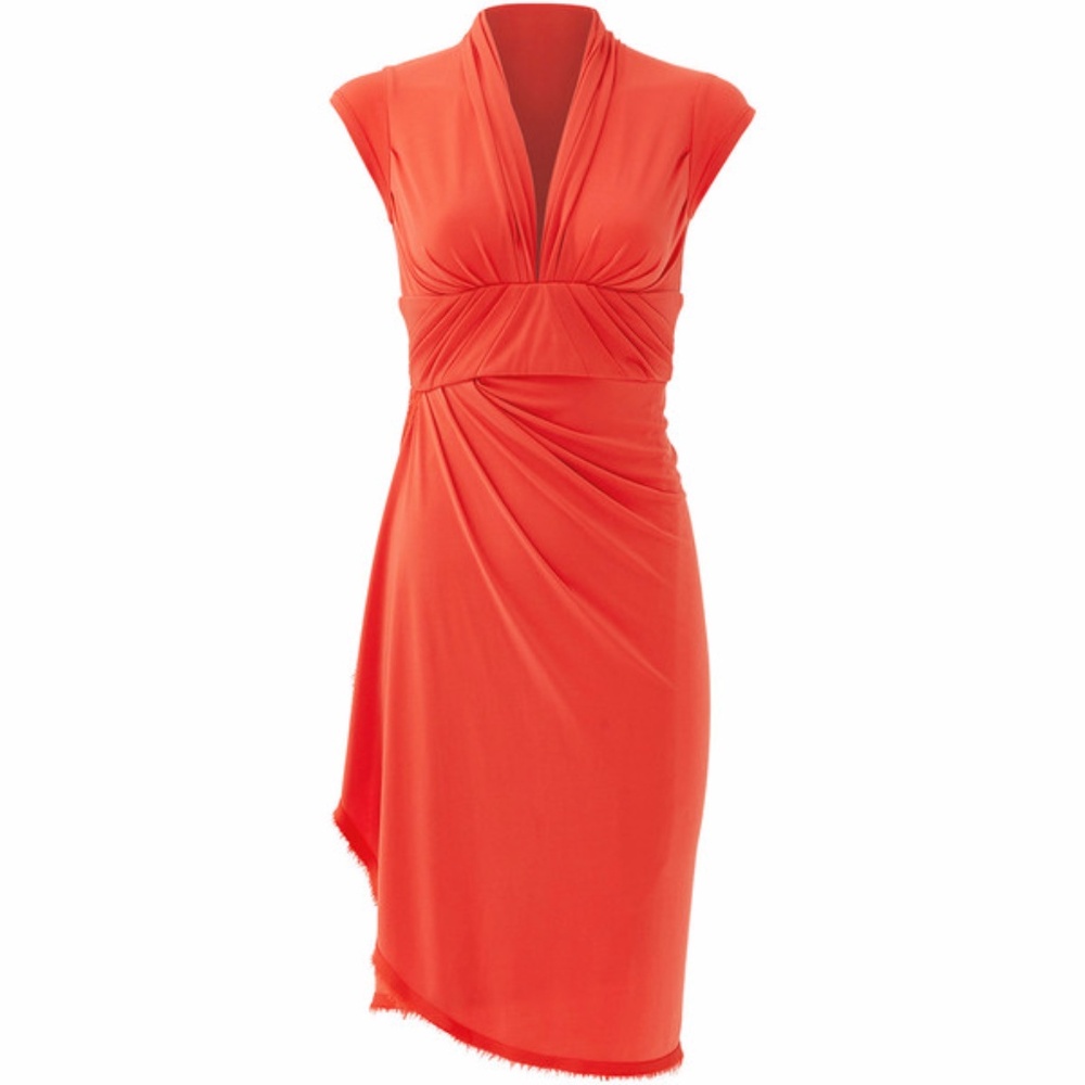 ZAC POSEN: Silk Jersey Wrap Dress